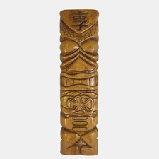 Hand Carved Wooden Tiki Statue 18 in tall American Tiki Designs 2004 Wall Decor