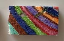 Original Primitive Art Abstract Painting Colors