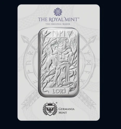 Loki 1oz Silver Minted Bullion Bar Limited Edition Royal Mail