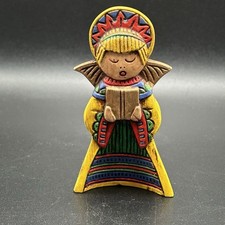 Vintage MCM 1971 Chalkwear Angel Christmas Holiday Ornament 4”