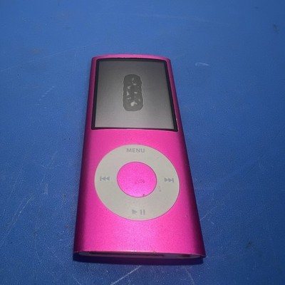 【希少5点セット売り】iPod nano 第4世代 ピンク8GB Apple iPod Nano 4th Gen 8GB Pink – Works Plugged In Only, Screen