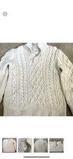 EUC, Boys GAP Kids Cable Sweater w/ 3 Button Closure, Small