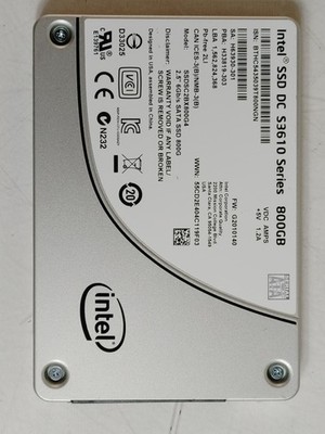 Intel S3610 SSDSC2BX800G4 800GB SATA III 2,5 Zoll Solid-State-Drive (SSD) Used