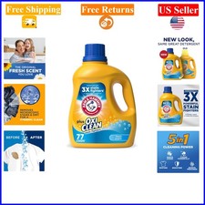 Plus OxiClean Fresh Scent Liquid Laundry Detergent 100.5 Fl Oz for 77 Loads 0.17 per gallon
