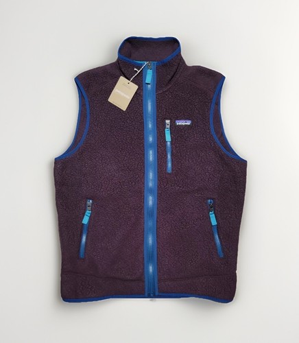 NEW Patagonia Retro Pile Fleece Vest Obsidian Plum Men's Size Medium Purple