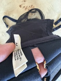 New Bordelle Vero Satin + Mesh Bra & Thong Set / Medium/SS