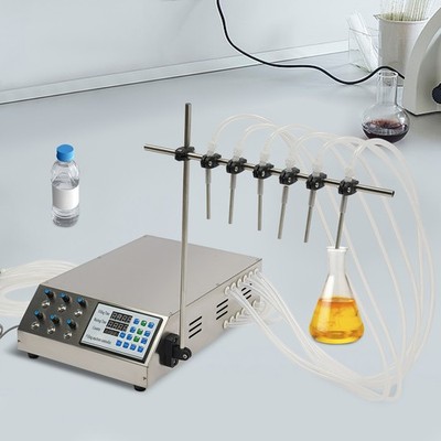 GZL-80 6 Heads Automatic Digital Control Liquid Filling Machine Filler 3-5000ml
