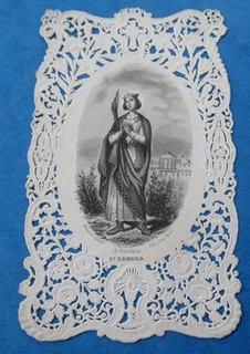 IMAGE PIEUSE 19 EME CANIVET SANTINO HOLY CARD LACE BOUASSE LEBEL ST EDMOND