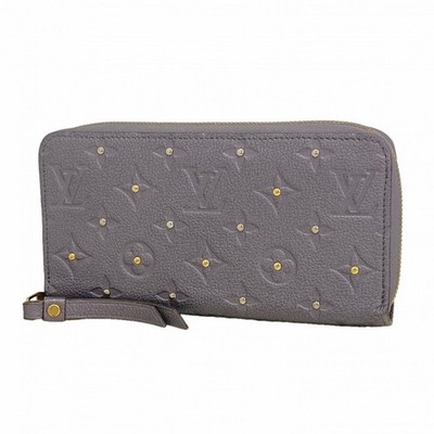 Louis Vuitton Long Wallet Monogram Empreinte Studs Zippy Wallet M62209 Gray