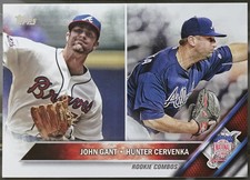 2016 Topps Update Baseball John Gant / Hunter Cervenka RCOM, RC #US53 NM
