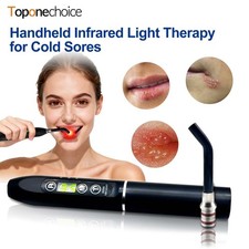 Fast Cold Sore Relief Red Light Therapy Device 2 in 1 LED Lip Care 660nm 850nm