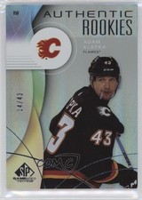 2024-25 SP Game Used Authentic Rookies Rainbow Foil 14/43 Adam Klapka Rookie RC