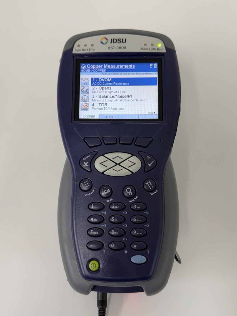 JDSU HST-3000 Ethernet Network Tester w/ CUADSL2-TX & HST-CX