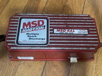 MSD 6AL Ignition Box Part 6420 Multiple Spark Discharge Racing Module