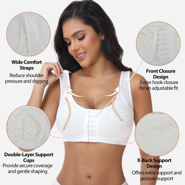 Front-Closure Wire-Free Bra