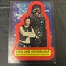 Topps 1977 Star Wars Stickers #12 Han Solo Chewbacca Han and