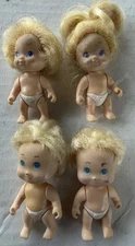 Tyco Quints Baby Doll Lot Vintage 4x Blonde Hair