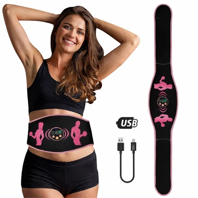 Ceinture abdominale électrique EMS appareil de tonification exercices massage fr - Photo 1/4