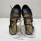 Michael Kors Black Solid Strappy Platform Wedge Sandals Women Size 7M — photo 5