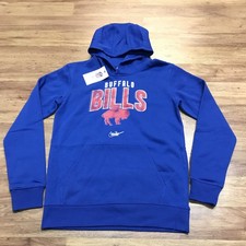 BOYS YOUTH L 14/16 - NEW Nike NFL Buffalo Bills Football Fleece Hoodie