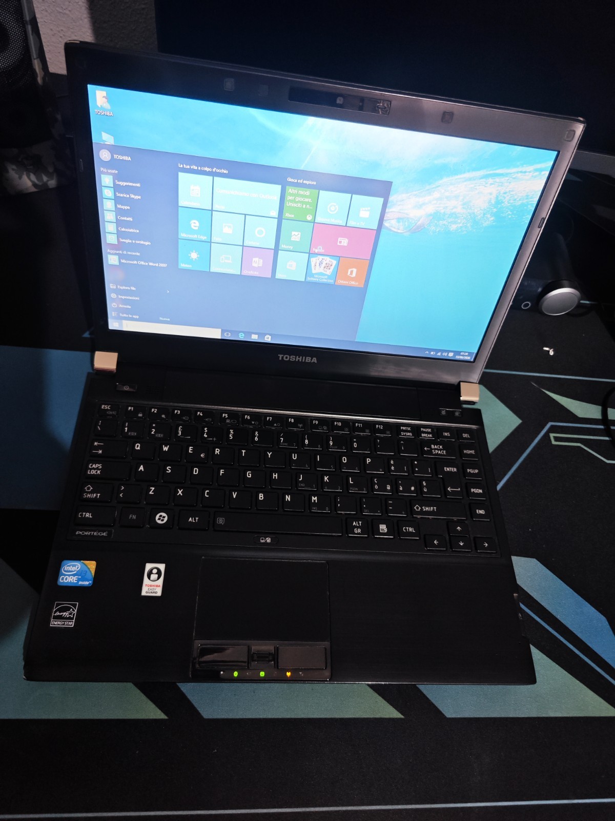Notebook Toshiba 13,3" Core i3 4Gb RamHDD500Gb Windows10