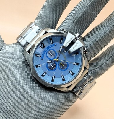 Luxury Diesel Only The Brave 10 Bar Blue Dial Refurbished Men's Wrist Watch