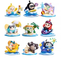Oristaco Eggy Party Holiday Coastline Series 8 Blind Box Gift Trendy Play Action