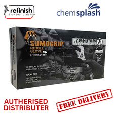 CHEMSPLASH SUMOGRIP POWDER FREE NITRILE DISPOSABLE GLOVES