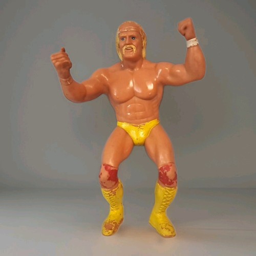 Vtg 80s LJN Hulk Hogan Rubber Action Figure 8 Inch...