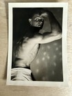 Handsome Man Beefcake Shirtless Flexing  VTG PHYSIQUE Photo Gay Interest 1940s — photo 2