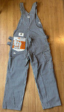 VINTAGE NOS Lee Hickory Stripe Railroad Overalls 36x30 Union Made Sanforized TAG