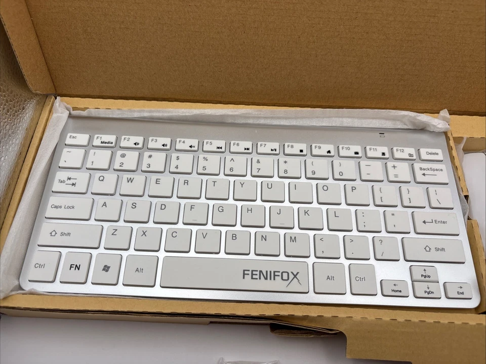 FeniFox Wireless Keyboard Mouse Combo USB Receiver 2.4GHz Slim Quiet - Image 2 of 4