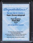 2025 Topps Redemption 2025 Topps Chrome Paolo Banchero Auto Autograph RC Rookie