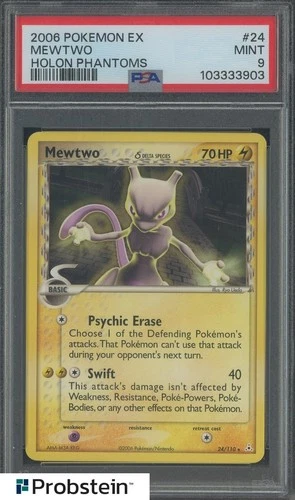 2006 Pokemon EX Holon Phantoms #24 Mewtwo PSA 9 MINT