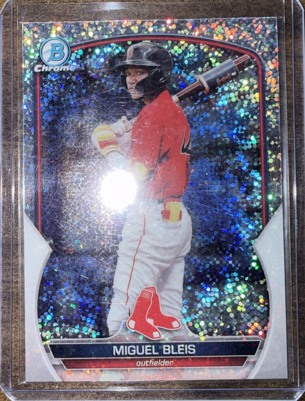 2023 Bowman Chrome - Prospects Miguel Bleis #BCP-223 Speckle Refractor /299 (RC)