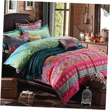 Boho Duvet Cover King Brushed Microfiber 3 Pieces King 90" x 104" Style05