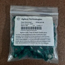 Agilent 5182-0718 Green screw caps  100/PK