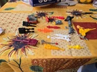 MOTU Vintage Castle Grayskull Sword Gun and Weapons Rack Accessories Lot + MISC