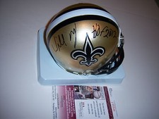 WILLIE ROAF NEW ORLEANS SAINTS,HOF 2012 JSA/COA SIGNED MINI HELMET