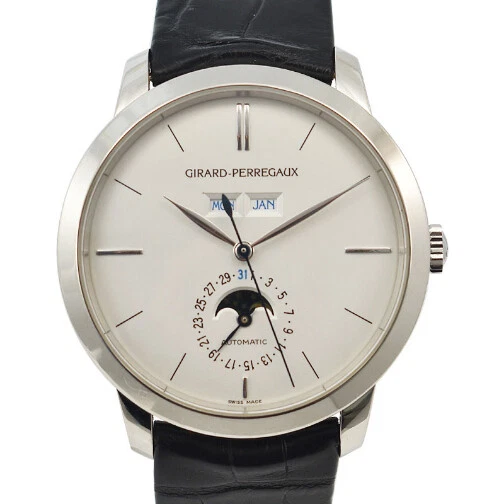 Girard Perregaux — GIRARD PERREGAUX  -  Vintage 1966 Full Calendar Moonphase in White Gold