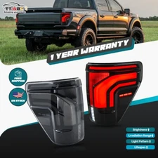 2xLED Tail Lights Assembly For Ford F-150 2020-2024 Sequential Rear Lamps LH+RH