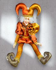 Vintage Katherine's Collection Wayne Kleski Jester Clown Art Doll
