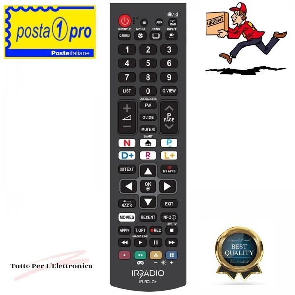 TELECOMANDO UNIVERSALE LG BL SPEDIZIONE GRATIS TELECOMANDO UNIVERSALE
