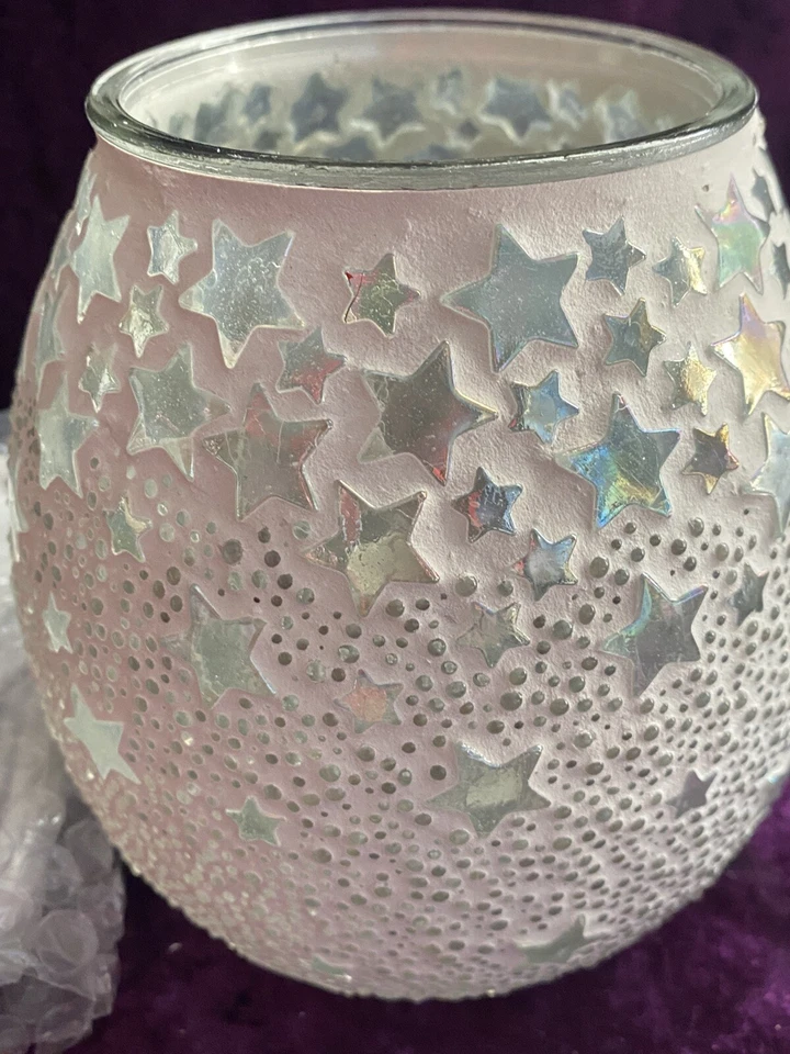 Calentador de cera Scentsy Night Sky estrellas brillantes romántico retirado celestial nuevo en caja Foto 3 de 4