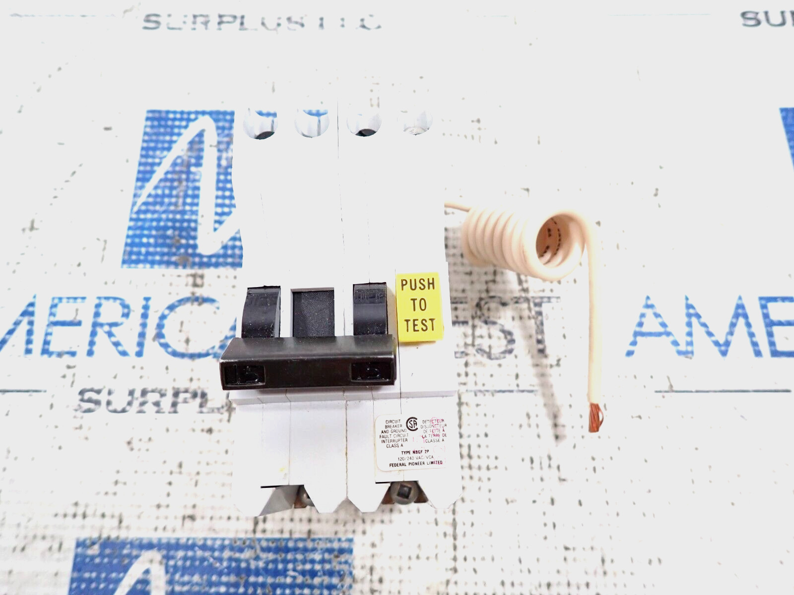 New FPE NBGF-215HC 15 Amp 120/240V 2 Pole NB Ground Fault Circuit Breaker