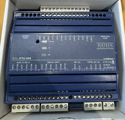 Brandneu Distech Controls ECL-PTU-308 Programmierbarer Raumregler.
