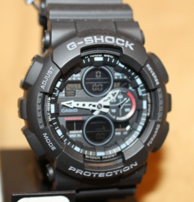 New Authentic Casio G-Shock Black Analog Watch GA140 - Brand New