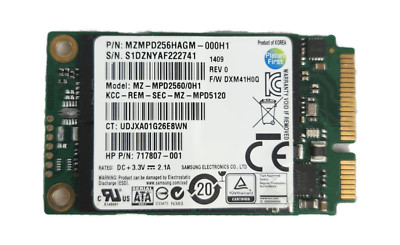 Samsung Model MZ-MPD2560/OH1 mSATA  256GB SSD *Checked and Working*