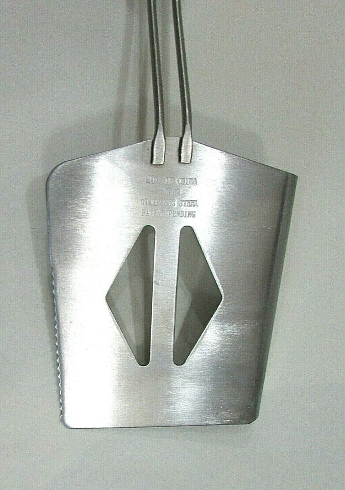 Vintage 1990's Diamondback Brand Barbecue Grill Stainless Steel Spatula Flipper Foto 4 de 4