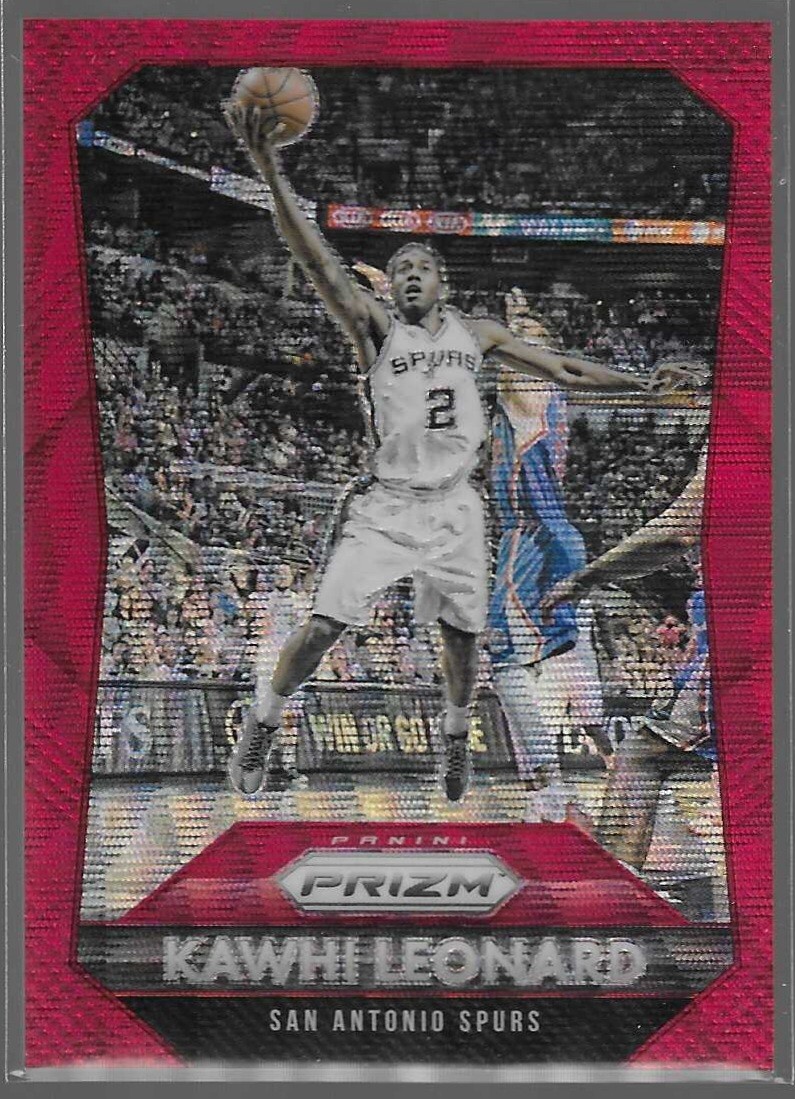2015-16 Panini Prizm Ruby Wave Prizm /350 Kawhi Leonard #81